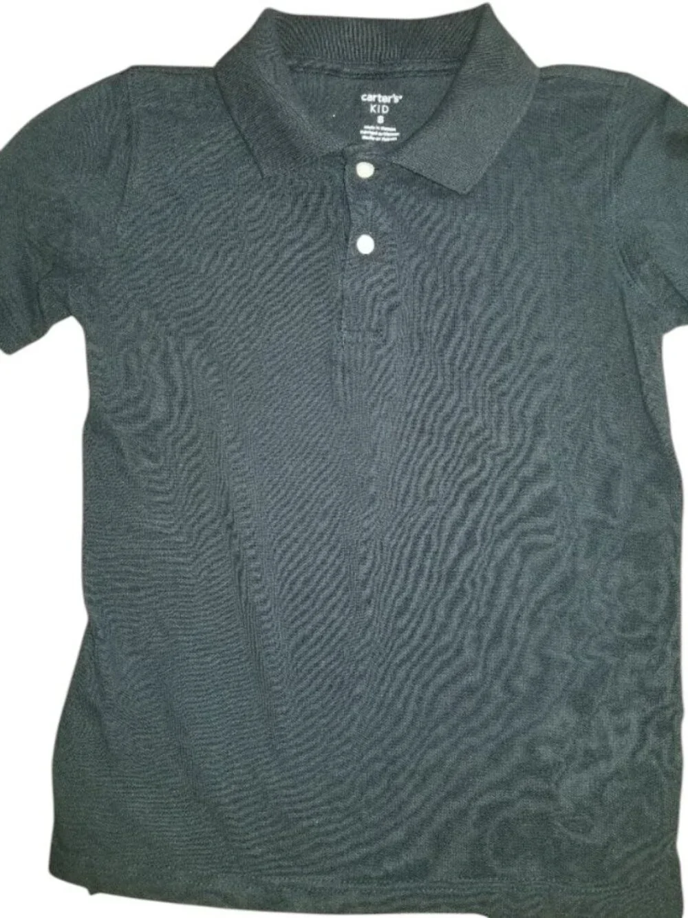 CARTER’S Black Short Sleeved Polo Boys Size 8